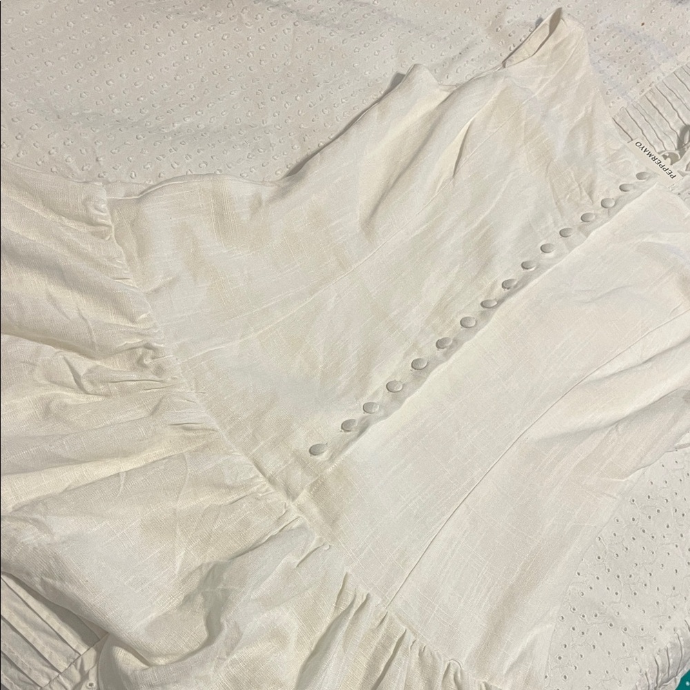 Pepermayo Maggie Linen Mini Dress